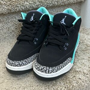 Jordan retro 3 black/mint youth